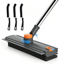 Long Handle Floor Scrub Brush – 3-in-1 Stiff Bristle Scrubber for Tile, Grout, Patio & Deck – No More Kneeling to Clean 