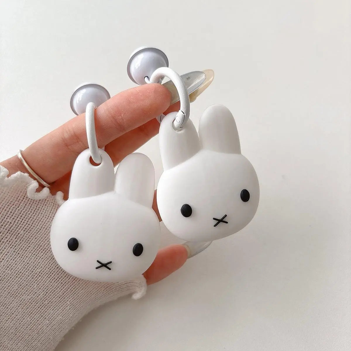 Cute Rabbit AirTag Case & Keychain