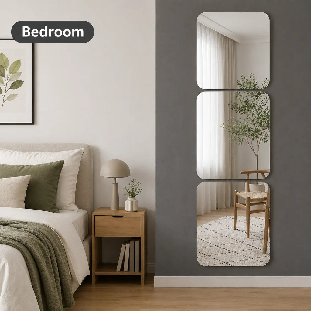Flexible Frameless Mirror Tiles (Multi-Pack)