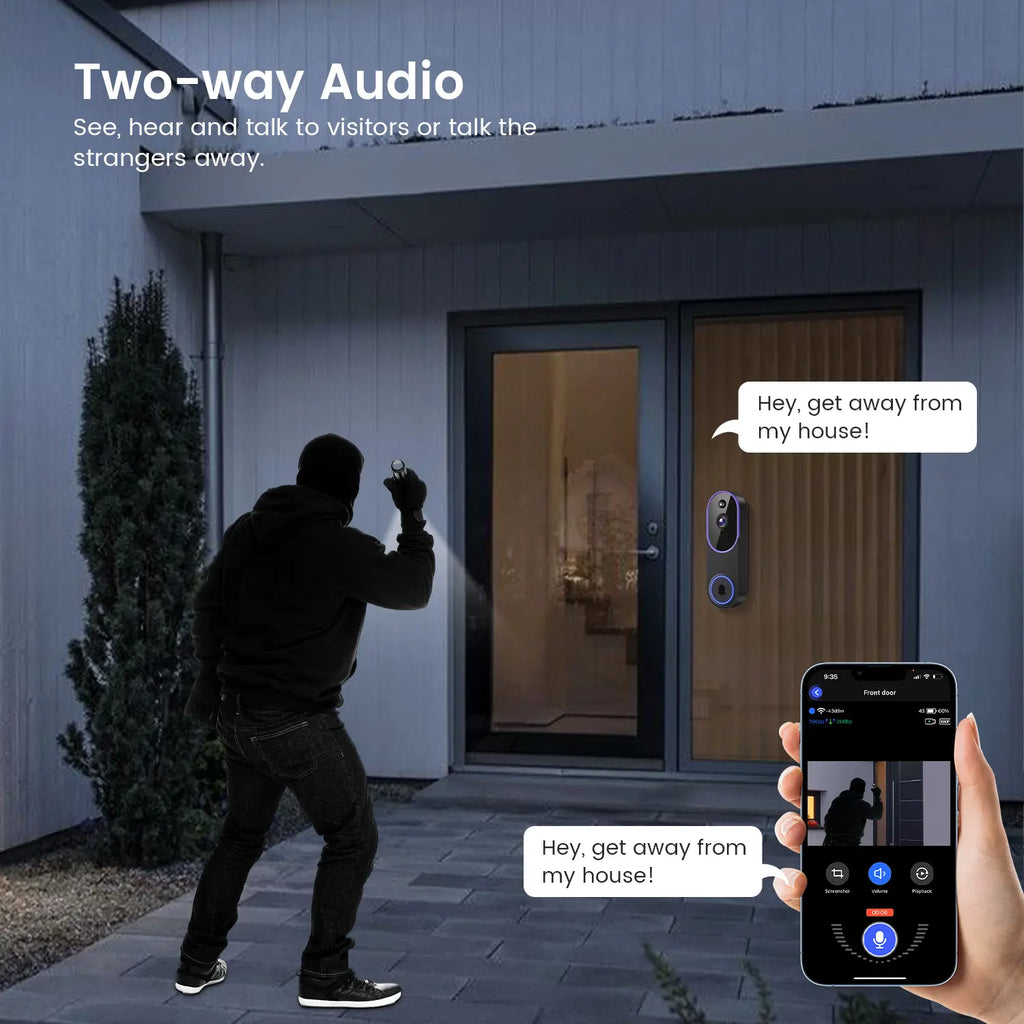 1080P Smart Wireless Video Doorbell Camera