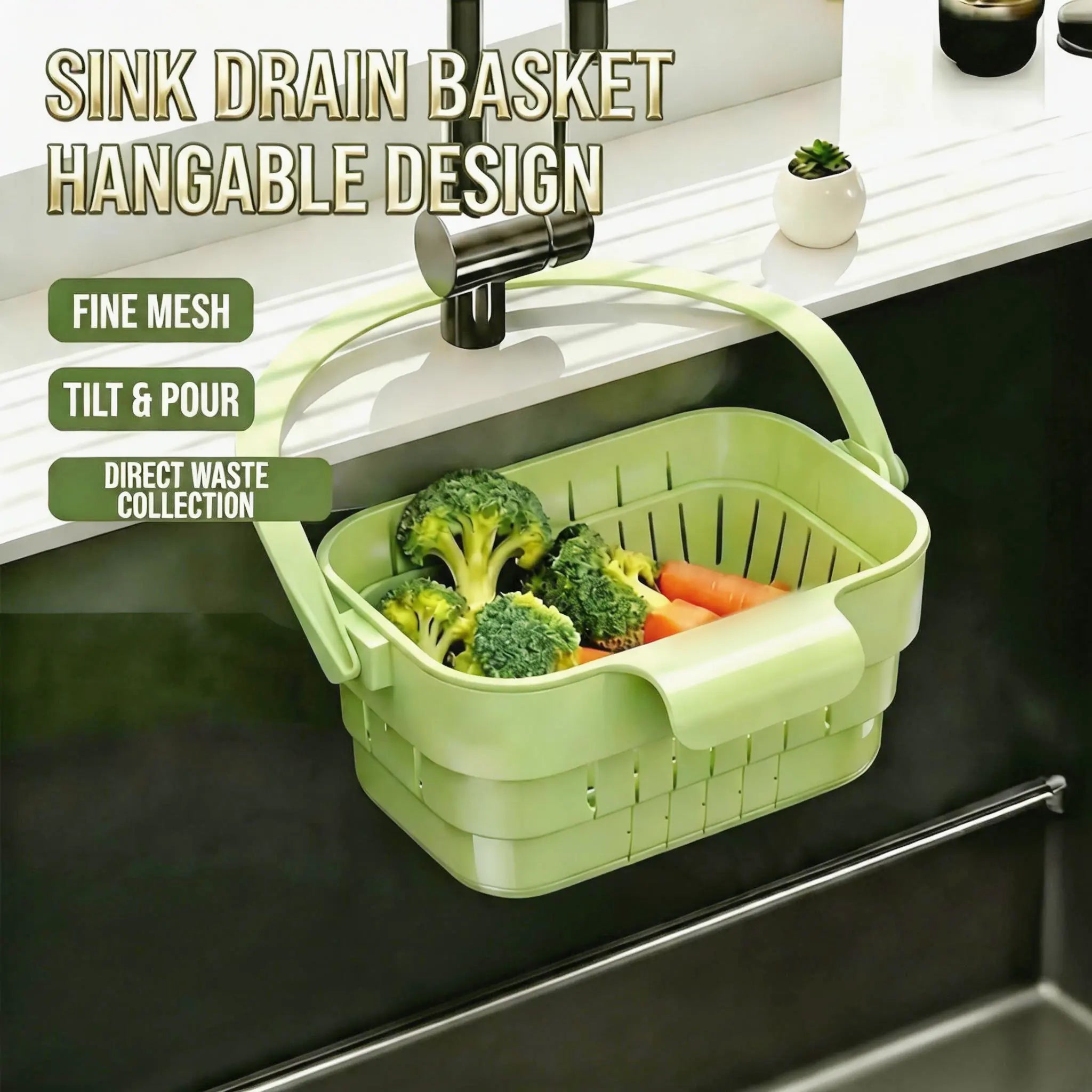Adjustable Over-the-Sink Strainer