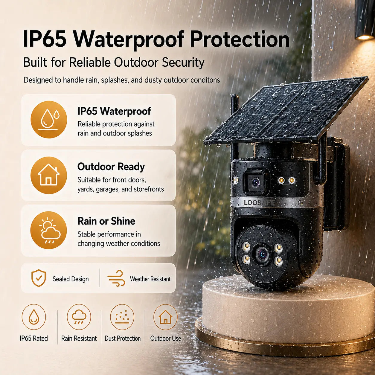 4G Solar Security Dual-Lens Security Camera