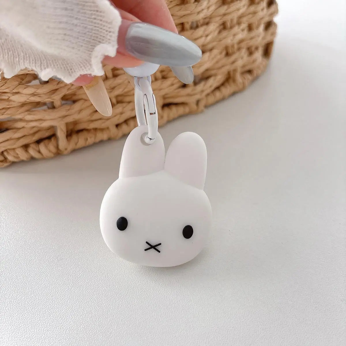 Cute Rabbit AirTag Case & Keychain