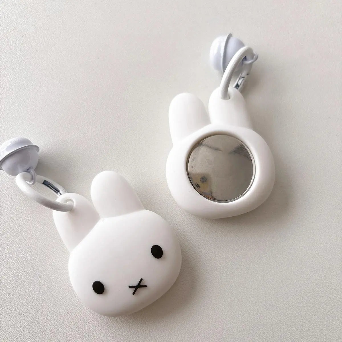 Cute Rabbit AirTag Case & Keychain