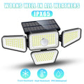 Ultra-Bright Solar Motion Floodlights (4-Head)