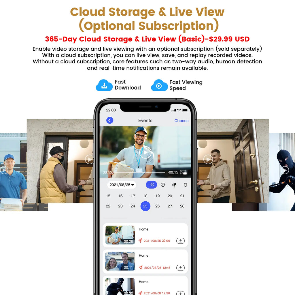 1080P Smart Wireless Video Doorbell Camera